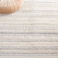 thumbnail image 6 of SAFAVIEH Lucia Edythe Striped Shag Area Rug, Light Grey/White, 6'7" x 9', 6 of 8