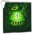 thumbnail image 6 of Shower Curtain Cartoon Art Bath Shower Curtains with 12 Hooks, Waterproof Washable Polyester Bathroom Home Decor Set 72x72 Inch, Iron, 6 of 8