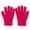 Hot Pink, variant on Faraee Kids Knit Winter Gloves Solid Color Stretchy Full Finger Warm Thermal Gloves Soft Windproof Cold Weather Hand Wear for Boys Girls