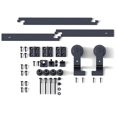 thumbnail image 1 of 6/6.6 Foot Double Folding Sliding Door Kit, 2 Door Sliding Door Hardware Kit System [Hardware Kit Only, No Door] ,Easy Install, 1 of 6