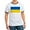 Black/White, variant on CafePress - Flag Of Ukraine T Shirt - 100% Cotton Ringed T-Shirt