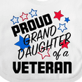 thumbnail image 4 of Inktastic Proud Granddaughter of a Veteran Veterans Day Girls Baby Bib, 4 of 4