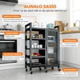 thumbnail image 2 of Rack Metálico Mueble Multiusos Mueble Organizador De Cocina, 2 of 6