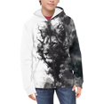 thumbnail image 3 of chaqlin Horse Zip up Hoodies for Girls 6-7 Years Old Casual Long Sleeve Hooded Sweatshirt Flower Full-Zip Hooded Jacket Kids Pullover Top with Kangaroo Pocket, 3 of 7