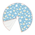 thumbnail image 3 of Balery Blue Popcorn Printed Christmas Tree Skirt , Merry Christmas Party Christmas Tree Decoration,Adjustable Tree Skirt-30", 3 of 8
