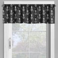thumbnail image 2 of Ambesonne Tropical Valance Pack of 2, Monochrome Pineapples, 54"X18", Black and White, 2 of 5