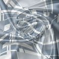 thumbnail image 5 of Ambesonne Geometric Valance Pack of 2, Futuristic Stripes, 54"X12", Cadet Blue Grey White, 5 of 5