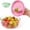 Pink, variant on Snack Container With Finger Lid, 2-In-1 Reusable Silicone Snack Box, Leak-Proof No-Mess Food Storage Container For Travel Office Camping,Green