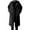 Black, variant on QHFBli Modern Mens Trench Coat Men's Smooth Shoulder Woolen Anorak With Lapel And Detachable Hood Long Windbreaker Winter Jacket Loose Coffee XXXL