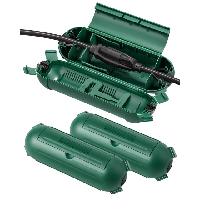 Funda para cable de extensión DEWENWILS, impermeable, paquete de 3 unidades, para exteriores