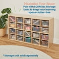 thumbnail image 5 of ECR4Kids Scoop Front Plastic Storage Bins, Multipurpose Organization, Clear, 20-Piece, 5 of 9