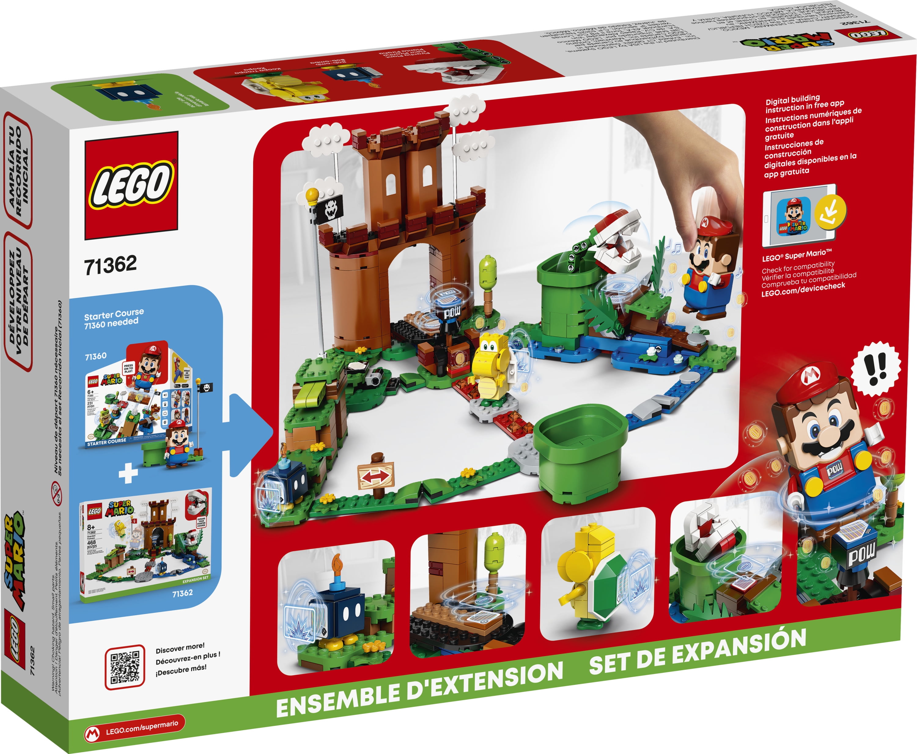 Details about   LEGO Super Mario Guarded Fortress Expansion Set 71362 Building Kit 
