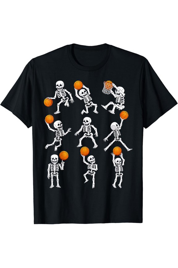 Basketball Dunking Dribble Boys T-Shirt