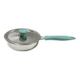 thumbnail image 3 of yotijay Frying Pan with Lid Kitchen Cooking Tool Nonstick Mulifunctional Stainless Steel Blue frying pan, 3 of 9
