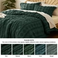 thumbnail image 3 of U by Bedsure Tufted Boho Comforter Set, 2 Pieces Farmhouse Shabby Chic Embroidery Bed Set, Soft Jacquard Comforter for All Seasons,Twin,Mallard Green, 3 of 6