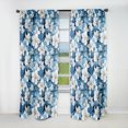 thumbnail image 2 of Designart "Tropical Mirage In Azure" Tropical Blackout Curtain Single Panel, 2 of 5
