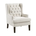 thumbnail image 4 of OakvillePark Velloria Textured Fabric Tufted Back Accent Chair, Beige, 4 of 12