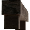 thumbnail image 4 of Ekena Millwork 4"H x 6"D x 72"W Rough Sawn Faux Wood Fireplace Mantel Kit w/ Alamo Corbels, Premium Mahogany, 4 of 10