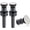 Brushed Nickel Finish, variant on 2 Pack Universal Bathroom Sink Drain Stopper, Pop Up Drain Strainer with Overflow, Push and Seal Sink Plug with Basket for Lavatory Vanity Vessel, Anti-Clogging Strainer, Matte Black