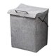 thumbnail image 5 of Cesta colgante plegable para la colada, cesto para ropa sucia con asas de transporte, cesta de almacenamiento de ropa sucia para montaje en pared para Con tapa, 5 of 8