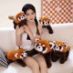 thumbnail image 4 of Muñecos de peluche de mapache de 2 estilos, almohadas de Panda de zorro rojo realista, juguetes de animales de dibujos animados, regalo de cumpleaños y Navidad605, 4 of 5