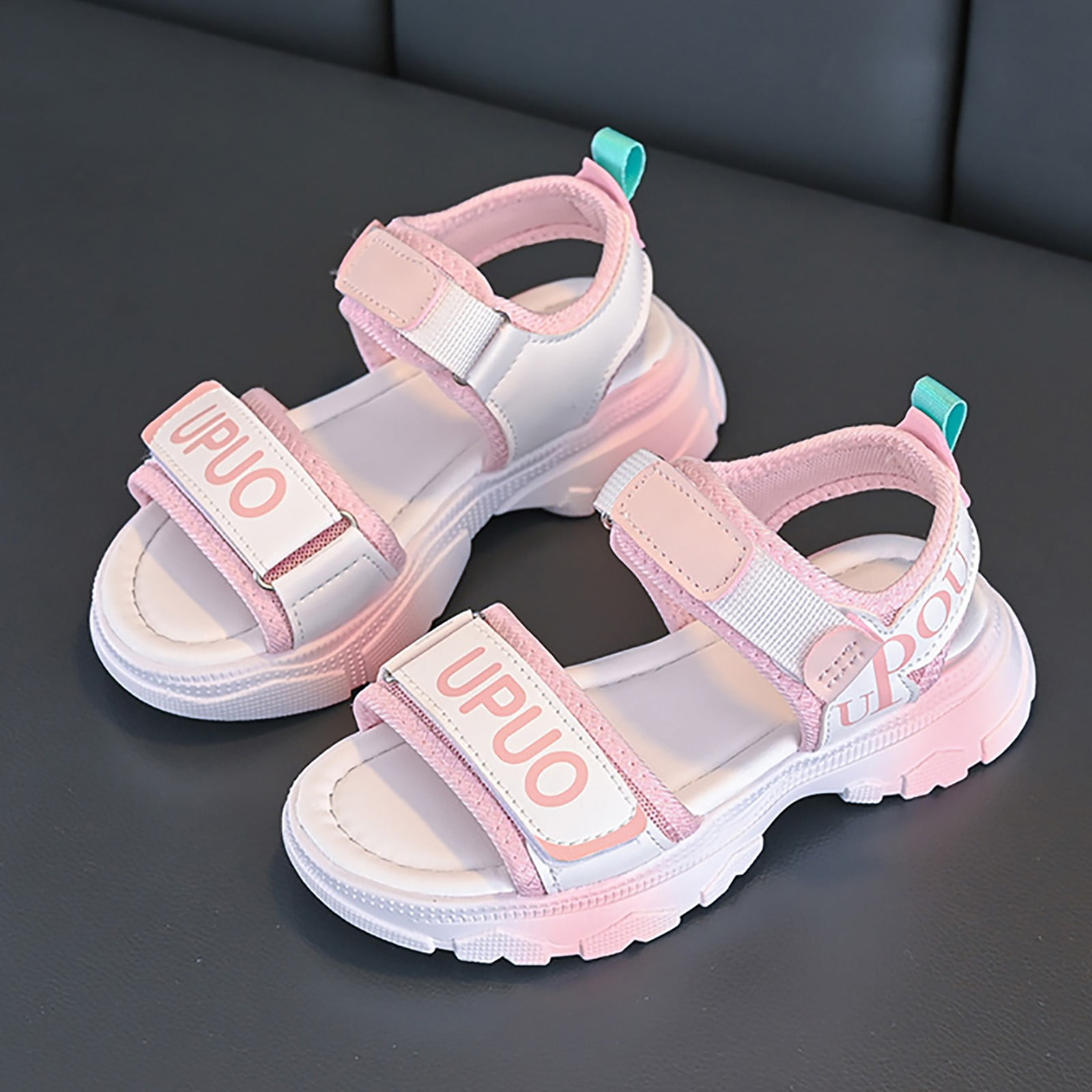 LUOGENLI Girls Sandals Size 3 1/2 Girls' Princess Sandals Summer Girls' Beach Shoes 16 Years Old 3 Summer Soft Sole Non Walking Shoes Girls Sandals Size 12 Girls Sandals Size 6-7 Big Kid 29