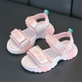 thumbnail image 2 of Xijirk Gilrs Sandals Comfortable Thick Soled Sandals Outdoor Beach Princess Casual Sandals,Size 12, 2 of 7
