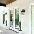thumbnail image 6 of C Cattleya 1-Light Matte Black Outdoor Wall Lantern Sconces with Clear Seeded Glass(2-pack), 6 of 9