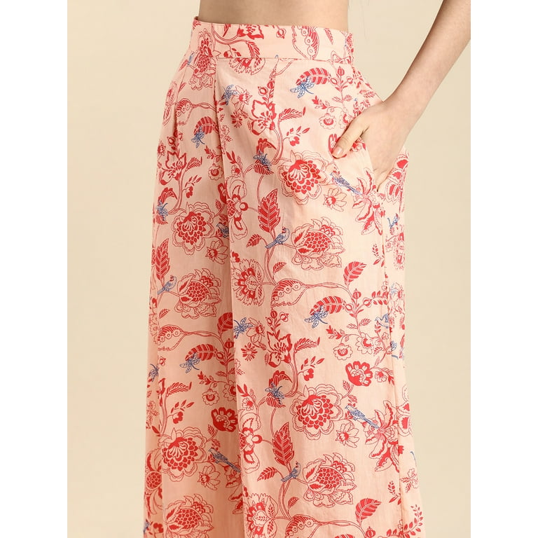 Printed palazzo pants myntra cheap