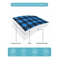 thumbnail image 5 of Black Blue Plaid Twin Size Down Alternative Comforter, Lightweight Comforter Quilt Bedding Set with Pillow Shams Country Buffalo Checked Gingham All Seasons Bed Comforter Duvet Insert 68"x86", 5 of 7