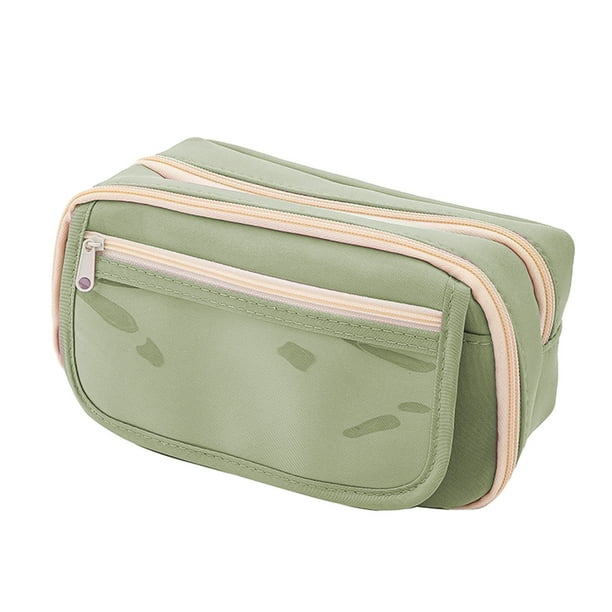 Estuche de Lápiz para Niñas Estuche de Lápiz de Gran Capacidad con Cremallera, Abierto, Adecuado para Estudiantes, Niñas, Niños Y Adultos para Almacenar en las Oficinas de la Escuela Bolígrafos para L