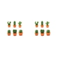 thumbnail image 3 of Naiovety 6 piezas de calcomanía de mensaje para refrigerador, suculentas notas decorativas, soporte para tablero, decoración de botones, Naranja 2piezas, 3 of 6