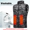 thumbnail image 3 of Chaleco calefactable de invierno de 9 áreas Chaleco calefactor inteligente para deportes de caza al aire libre Senderismo Hugtrwg Para estrenar, 3 of 9