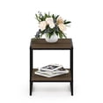 thumbnail image 5 of Furinno Camnus Modern Living 2-Tier End Table, Columbia Walnut, 5 of 6