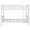 White, variant on DreamBuck, Twin over Twin Bunk Bed, Solid Wood Bunk Bed with Ladder, Low Bunk Bed, Pinewood Bunkbed for Bedroom, Convertible to 2 Separated Beds, No Box Spring Needed, White