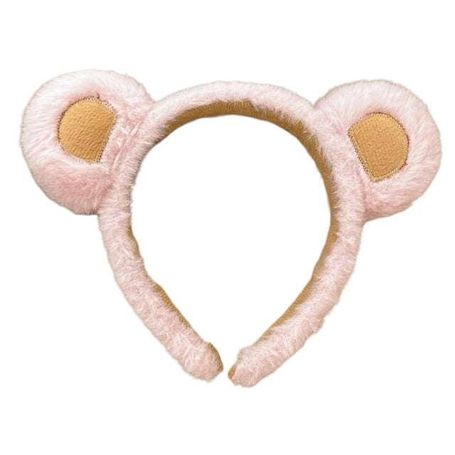 Hapinary Diadema Con Orejas De Oso Diadema De Oso Para Mujeres Adultas Tocado Animal Diadema Spa Moda Tejido Marrón
