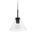 thumbnail image 3 of Dainolite  1LT Pendant, MB w/ CLR Glass-Color:Matte Black, 3 of 3