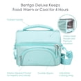 thumbnail image 5 of Bentgo Deluxe Lunch Bag - Durable and Insulated Lunch Tote with Zippered Outer Pocket, Internal Mesh Pocket, Padded & Adjustable Straps, & 2-Way Zippers - Fits Most Bentgo Lunch Boxes (Coastal Aqua), 5 of 7