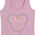 thumbnail image 3 of Mickey & Friends - Mickey Head Rainbow Outline - Women's Racerback Tank Top, 3 of 5