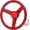 Red, variant on Swing Set Stuff Inc. Steering Wheel (Red)