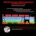 thumbnail image 4 of POINTERTECK Key Cap Fancy LED Gaming Mechanical Keyboard Steampunk Typewriter Round Key Cap 104 Keys Backlit Classy Player Stylized, 4 of 9