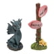 thumbnail image 3 of Conjunto de estatua de dragón en miniatura, estatua de hada de resina sintética, accesorios para césped y jardín, balcón, 3 of 5