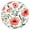 Pioneer Flower Floral-3, variant on Pioneer Flower Floral Print Pattern Round Fitted Tablecloth with Elastic Edge,Dining Table Cover Waterproof,Outdoor Round Tablecloth for Camping,Dining,Indoor and Outdoor