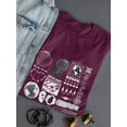 thumbnail image 3 of Trendy  Objects Rave Style T-Shirt Women -Image by Shutterstock, Female XX-Large, 3 of 4