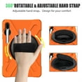 thumbnail image 3 of XYX Case for Samsung Galaxy Tab S6 10.5 inch SM-T860/SM-T865 with 360 Degree Rotating, Hand Strap, Shoulder Strap, Orange, 3 of 7