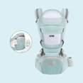 thumbnail image 2 of Portabebés ergonómico de 0-36 meses para recién nacido, mochila para niños pequeños, asiento de cabestrillo frontal, canguro, envoltura para bebé de viaje Gong Bohan LED, 2 of 2