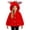 Red, variant on Toddler Girls Fleece Coat, Hooded Velvet Warm Jacket With Matching Mini Bag, Button Front Winter Outerwear Red 1-2Years
