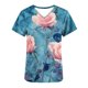 thumbnail image 5 of Vestido Corto para las Mujeres con Cuello en V Imprimir Manga Corta Bolsillo Enfermera Top, Poliéster Ligero para el Hogar Diario Y Desgaste Casual, 5 of 9
