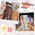 thumbnail image 5 of 1 Box 200Pcs Cute Resin Flatback Charms Flower Cabochons Bulk Colorful Small Opaque Flowers Charms 3D Flat Back Cabochons for DIY Nail Hair Clip Phone Case Scrapbooking Embellishments Decor, 5 of 5