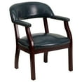 thumbnail image 1 of Navy Vinyl Luxurious Conference Chair with Accent Nail Trim, 1 of 9